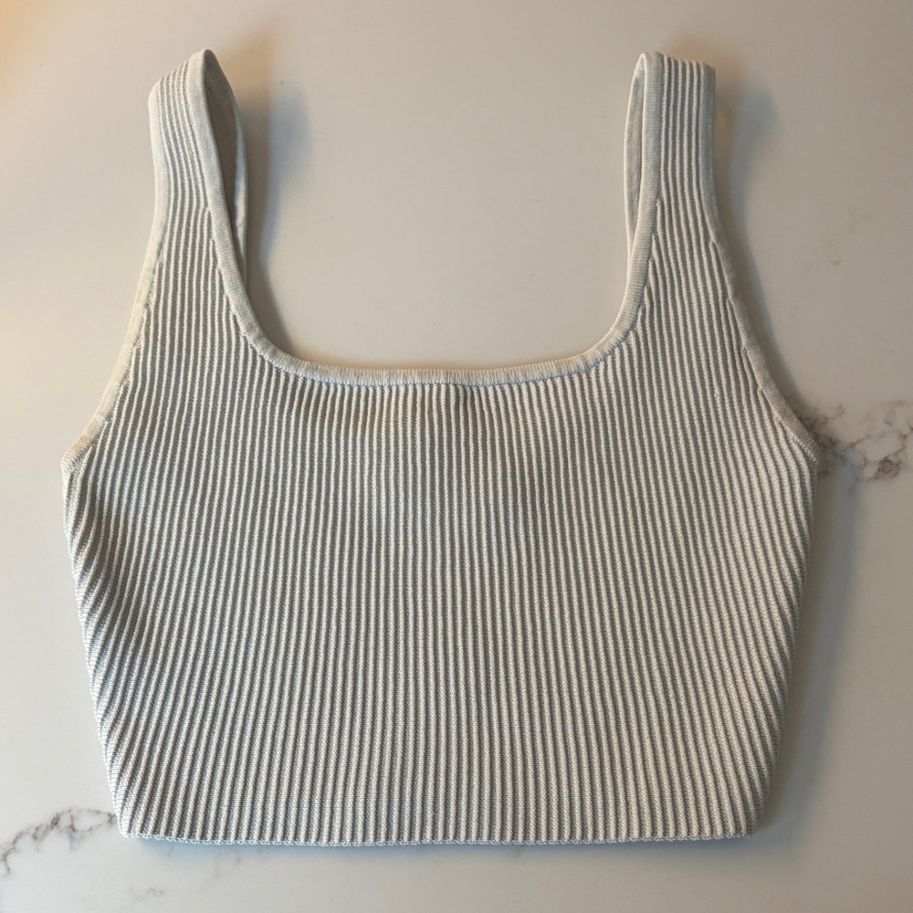 Babaton Sculpt Knit Squareneck Cropped Tank